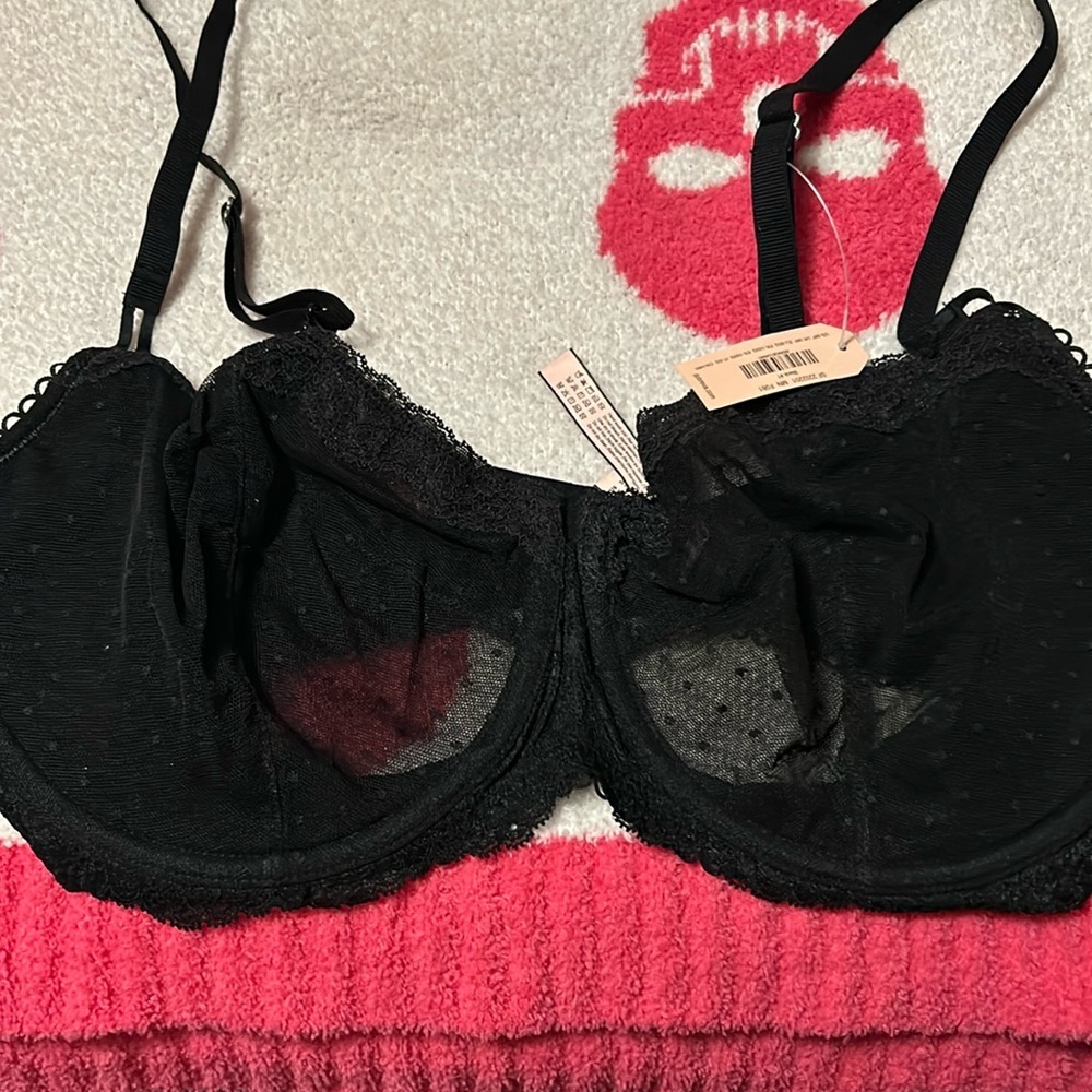 Dobreva black lace bra 38F